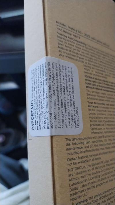 NEW 2023 MODEL MOTO  G 5G LTE   64GB TMOBILE - Thumbnail 3