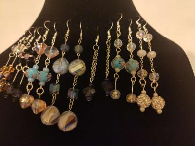 hand made glass bead earrings - Thumbnail 4