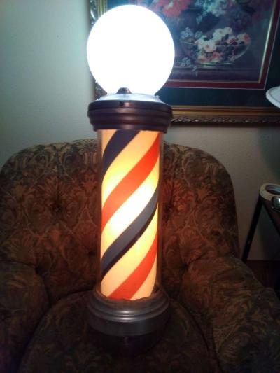 vintage Barber light - Waterloo, Iowa
