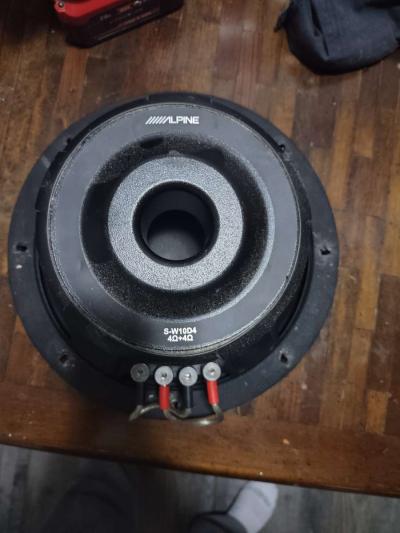 alpine competition sub in box fosgate amp - Thumbnail 3