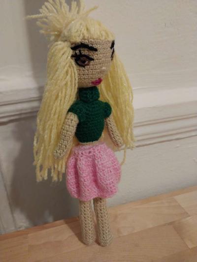 handmade knitted doll - Thumbnail 2