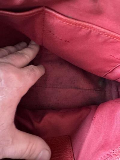 1 Ladies Burgundy COACH PURSE - Thumbnail 3