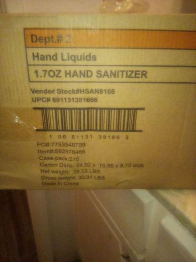 moisturizing Hand sanitizer 216ct each box - Thumbnail 2