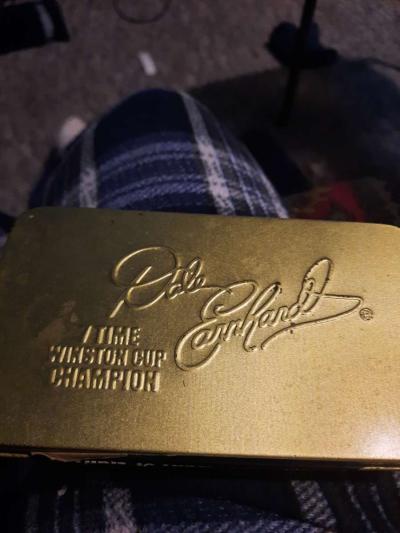 small tin box with Dale Earnhardt 7 time Winston cup champio - Thumbnail 2
