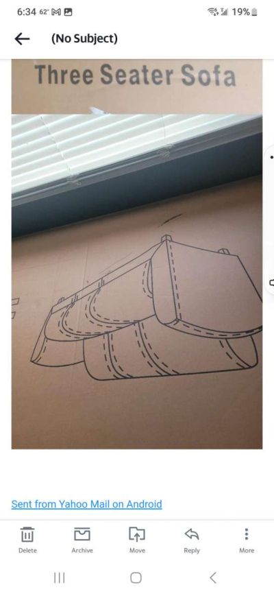 Black Leather Sofa - Thumbnail 2