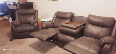Sofa Recliner and Reclining Rocking Chair - Thumbnail 4