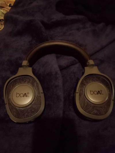 boAt Rockerz Bluetooth headphones over ear wireless with mic - Thumbnail 3