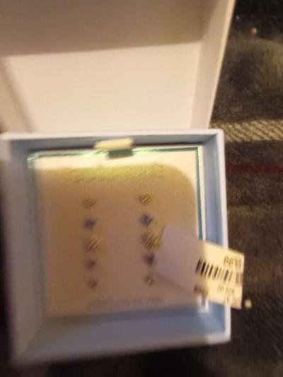 turn silver earrings baby blue - Thumbnail 6