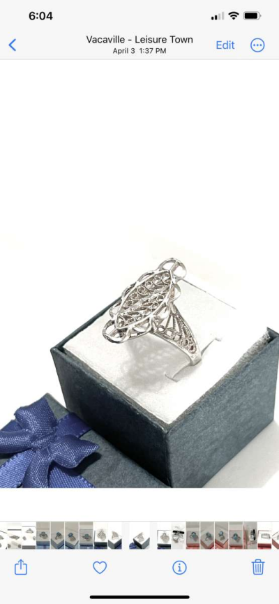 brand new solid silver fashion ring size 9 - Thumbnail 3