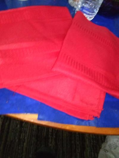 8 Red Linen napkins - Thumbnail 5