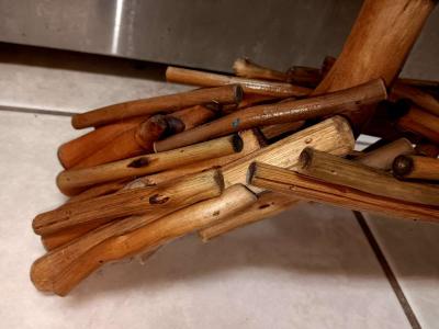 driftwood handcrafted centerpiece candle holder - Thumbnail 5