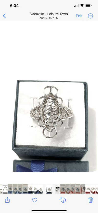 brand new solid silver fashion ring size 9 - Thumbnail 4