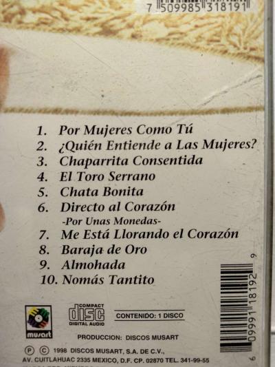 PEPE AGUILAR POR MUJERES COMO TU CD USADO EN EXC COND - Thumbnail 2