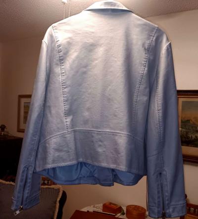 chicos new leather jacket  baby blue - Thumbnail 2