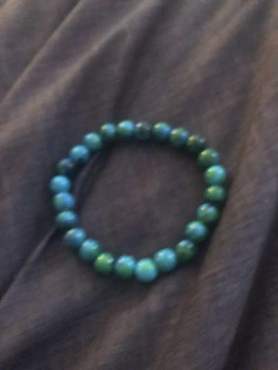 blue beaded bracelet - Alicia, Arkansas