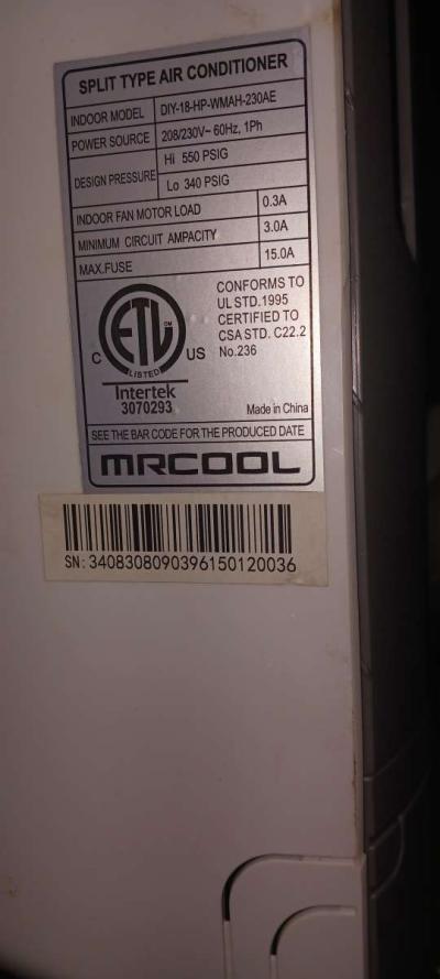 Mr cool split ac unit - Thumbnail 3