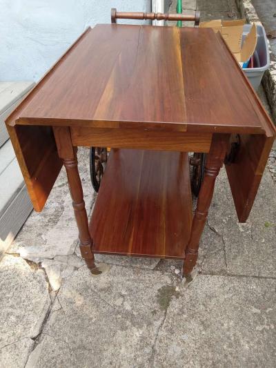 Vintage Cherry Tea Bar Cart - Thumbnail 3