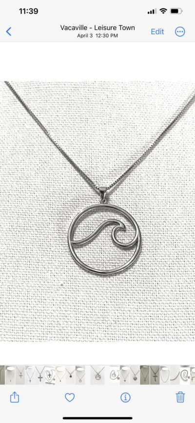 brand new silver pendant and necklace - Thumbnail 2