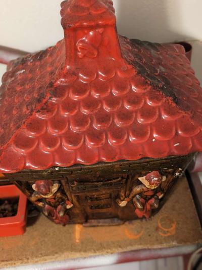 1950 to 1970 Fairy Pixie Schoolhouse cookie jar - Thumbnail 3