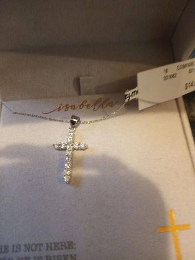 sterling silver cross necklace