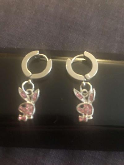 playboy bunny earrings and charm - Alicia, Arkansas