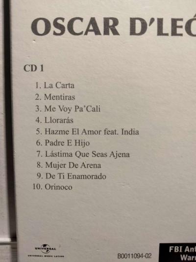 OSCAR DLEON THE GREATEST SALSA CD USADO EN EXC COND - Thumbnail 2