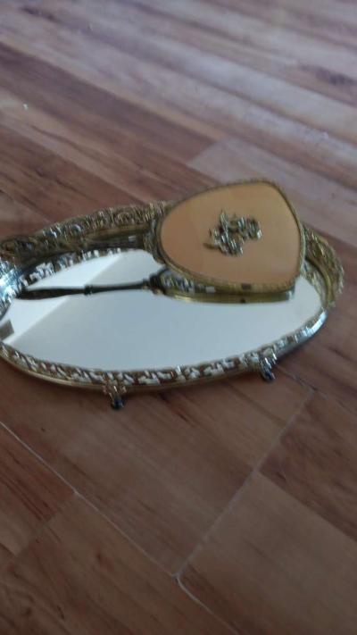 Antique mirror and make up set - Thumbnail 2