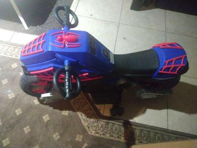 Marvel Spiderman 6V Battery Powered Motorcycle Boys Ride - Thumbnail 3