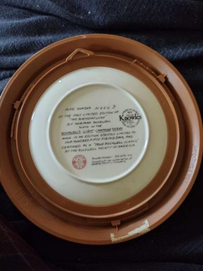 Norman Rockwell plates - Thumbnail 5