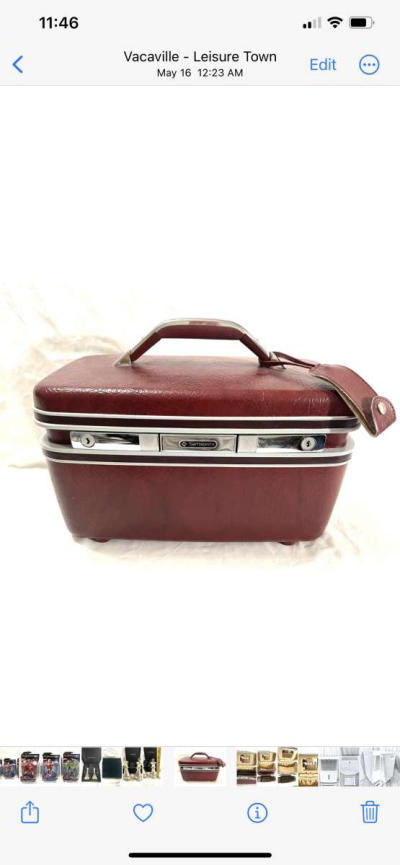 Mint  antique Samsonite make up hard case - Vacaville, California