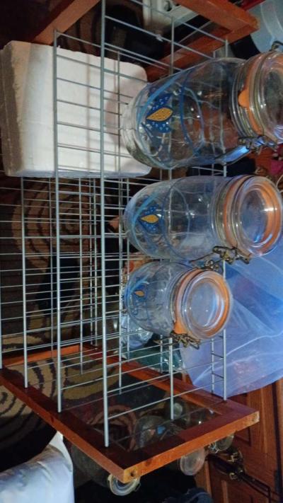 3peice cansdier set with yellow corn flowers - Thumbnail 2