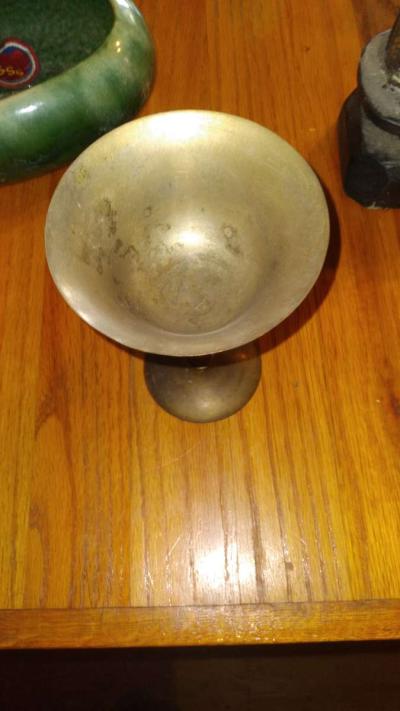 solid brass goblet - Thumbnail 2