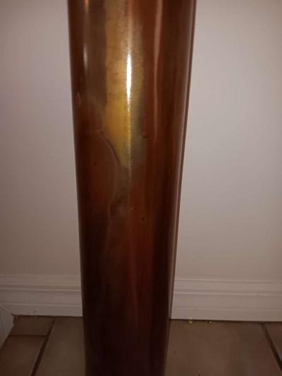 copper 2 ft tall vase decor with another 20 in of pushy will - Thumbnail 2
