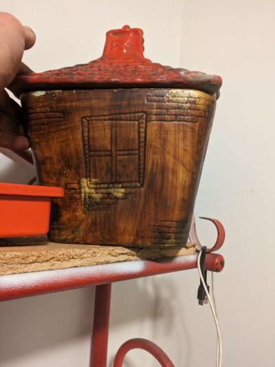 1950 to 1970 Fairy Pixie Schoolhouse cookie jar - Thumbnail 5
