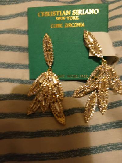 sterling silver cubic zirconia earring - Thumbnail 2