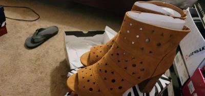 Womens Heel Boots - Thumbnail 3