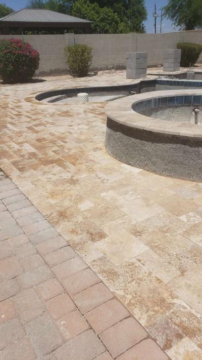 instalation Pavers Grass Travertine - Thumbnail 5