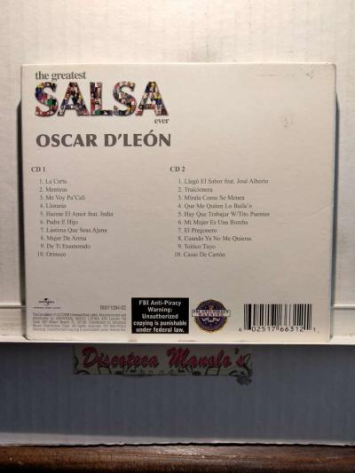 OSCAR DLEON THE GREATEST SALSA CD USADO EN EXC COND - Thumbnail 4