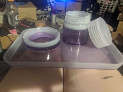 4 pc Handmade Epoxy rolling tray set - Thumbnail 6