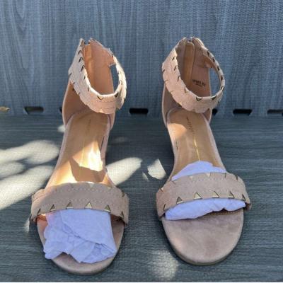 nude sandals size 6 and a half - Thumbnail 2
