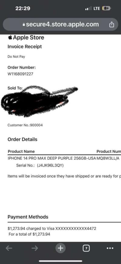 Apple iPhone 14 Pro Max  256GB  Deep Purple Unlocked - Thumbnail 4