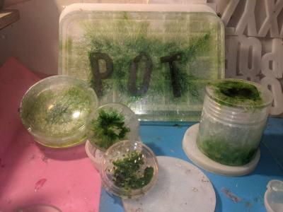 4 pc Handmade Epoxy rolling tray set - Thumbnail 3