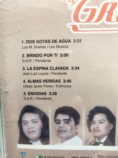 LOS GREYS RANCHERAS DE PEGUE CD USADO EN EXC COND - Thumbnail 2