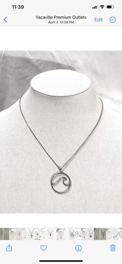 brand new silver pendant and necklace - Vacaville, California