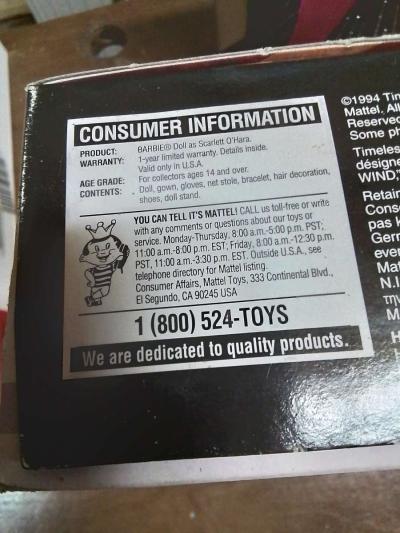 Scarlet OHara Barbie Doll - Thumbnail 3