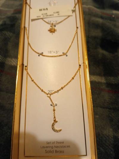 sterling silver threelayer necklace - Thumbnail 2