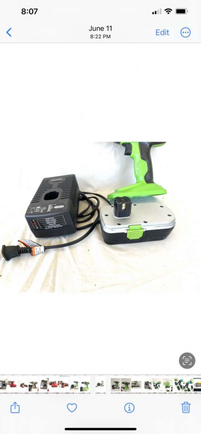 Like new  hardly used Kawasaki 18 V tool set - Thumbnail 3