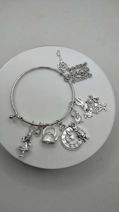 fairy tale silver charm bracelet - Thumbnail 4