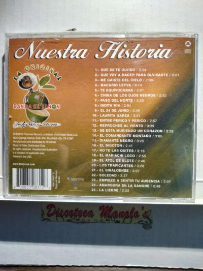LA ORIGINAL BANDA LIMON 25 EXITOS CD USADO EN EXC COND - Thumbnail 3