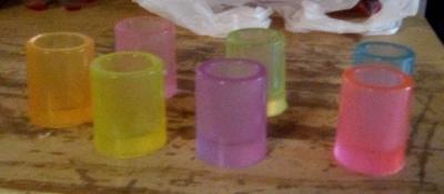 Glow in the dark UV shot glasses - Thumbnail 2